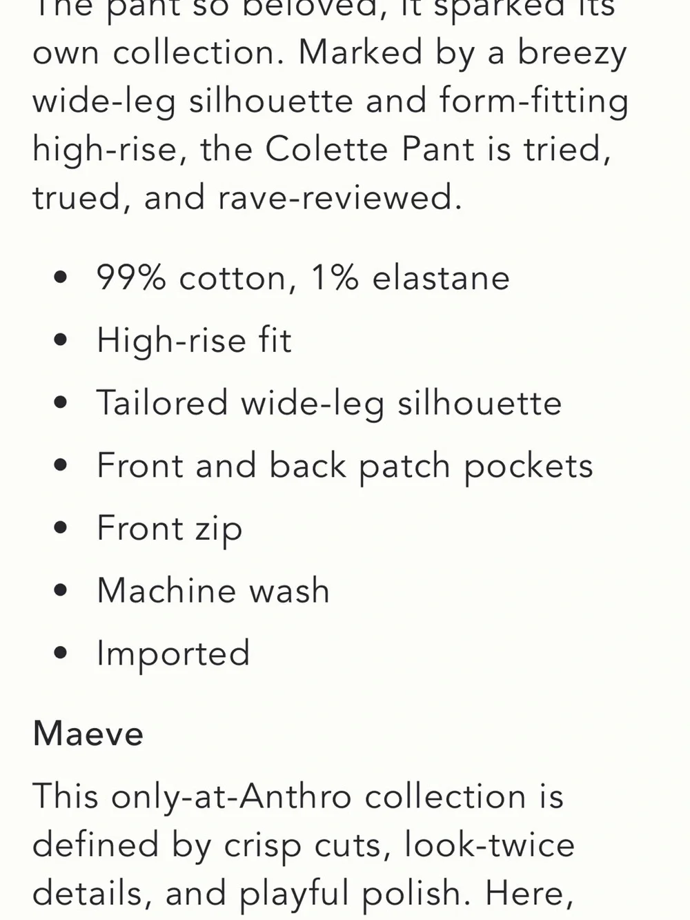 Anthropologie Maeve Cropped Collette Printed Ladies Pants NWT - Picture 10 of 11